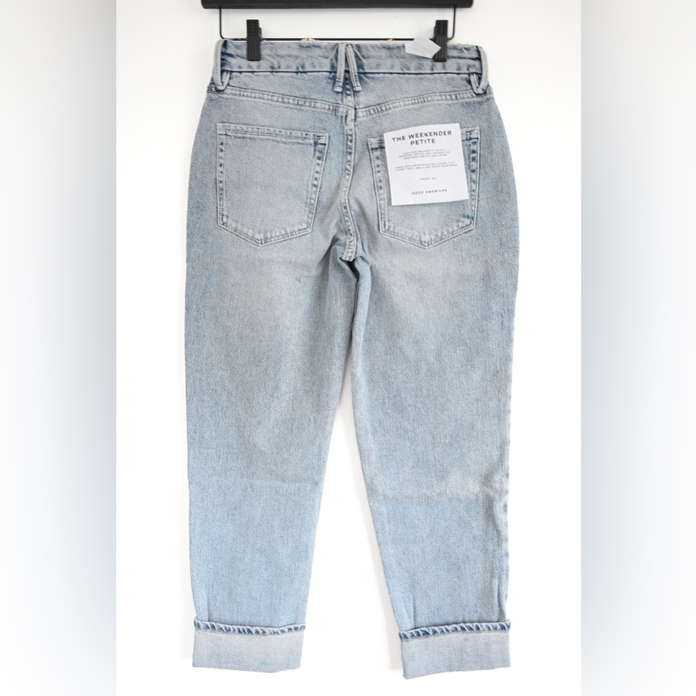 Good American The Weekender Petite Jeans, New With Tags, Size 00 - Picture 6 of 10